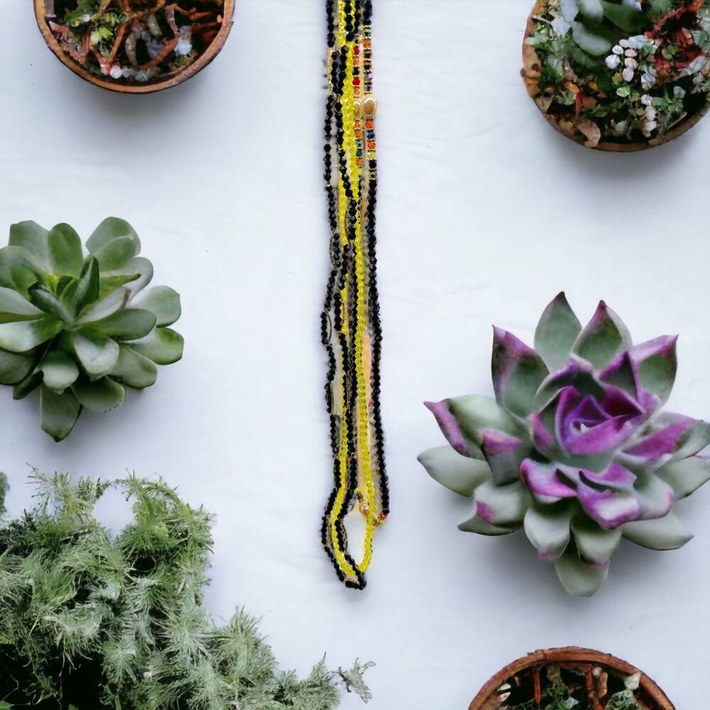 Waist Beads African Elastic Belly Chain Colorful Festival Rave‎ Body Jewelry #14